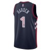 Män Philadelphia 76ers Tröja James Harden Nike 2023-24 City Edition Marin Swingman